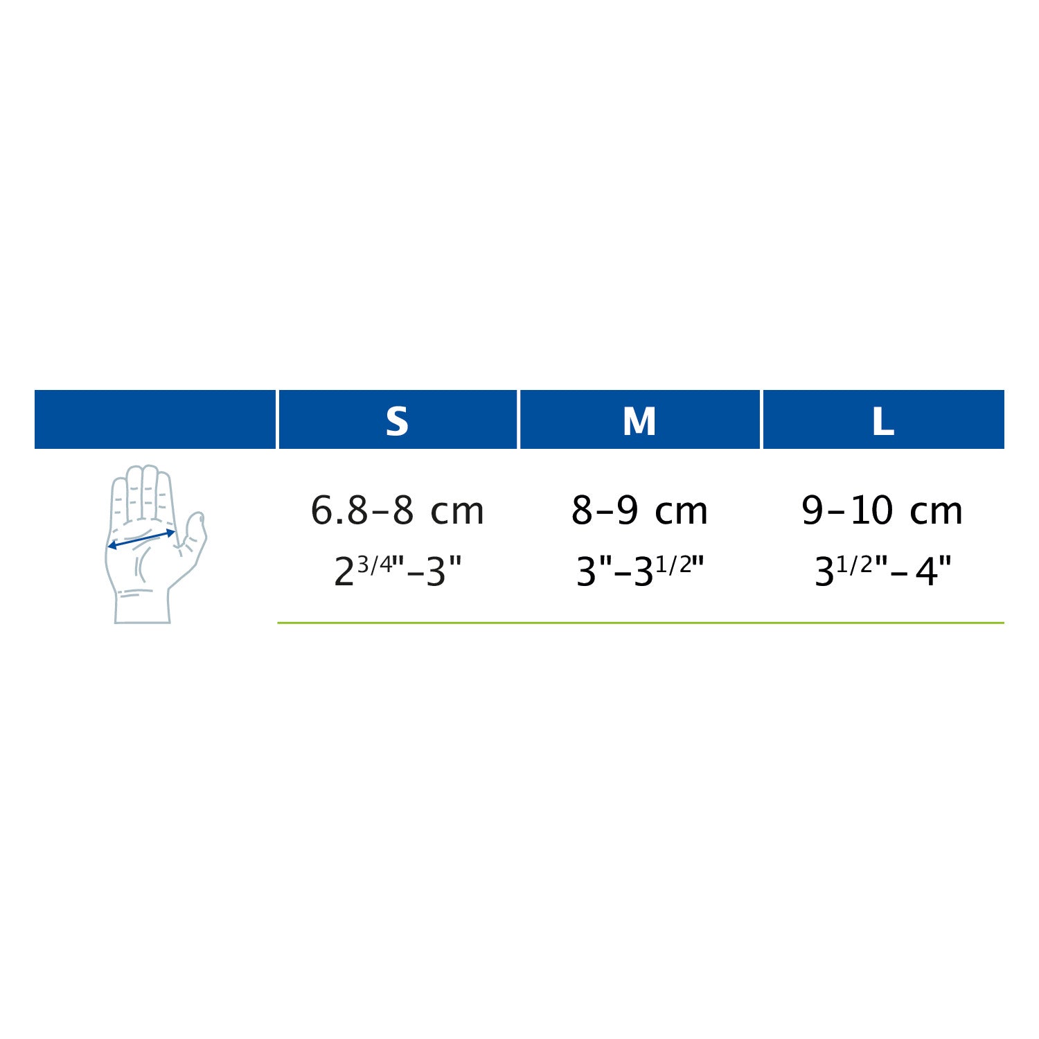 Jobst Actimove Professional Line Rhizo Forte Thumb Brace measurement