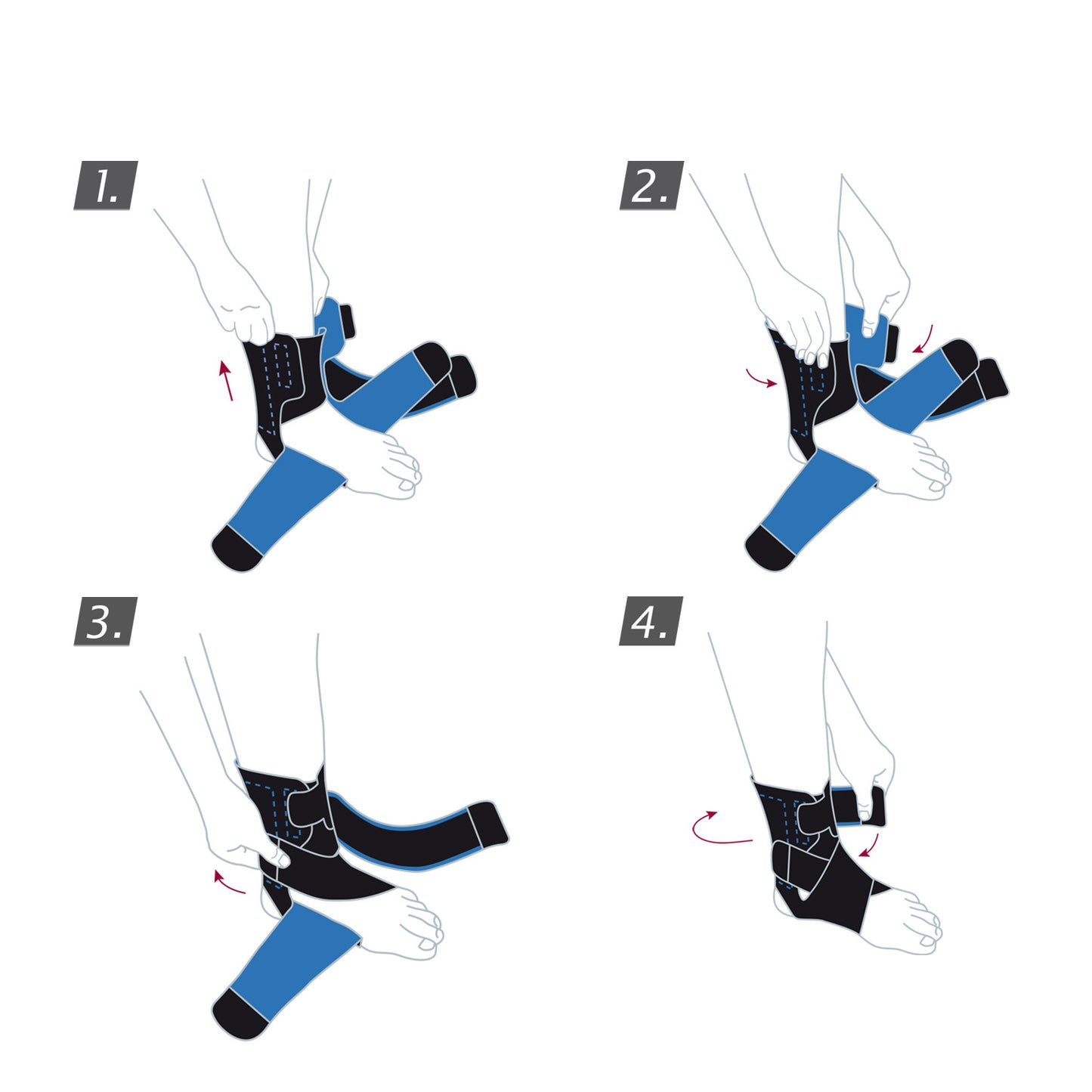 How to Jobst Actimove Sports Edition Ankle Stabilizer Criss-Cross Straps, Universal Size