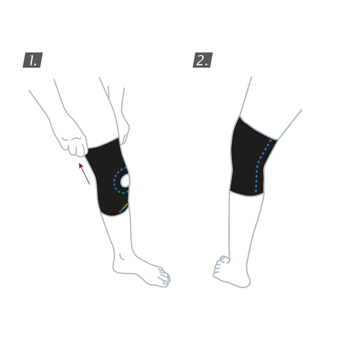 How to wear Jobst Actimove Sports Edition Knee Support Open Patella