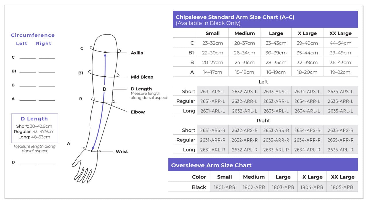 Sigvaris 263 Chipsleeve 15-25 mmHg