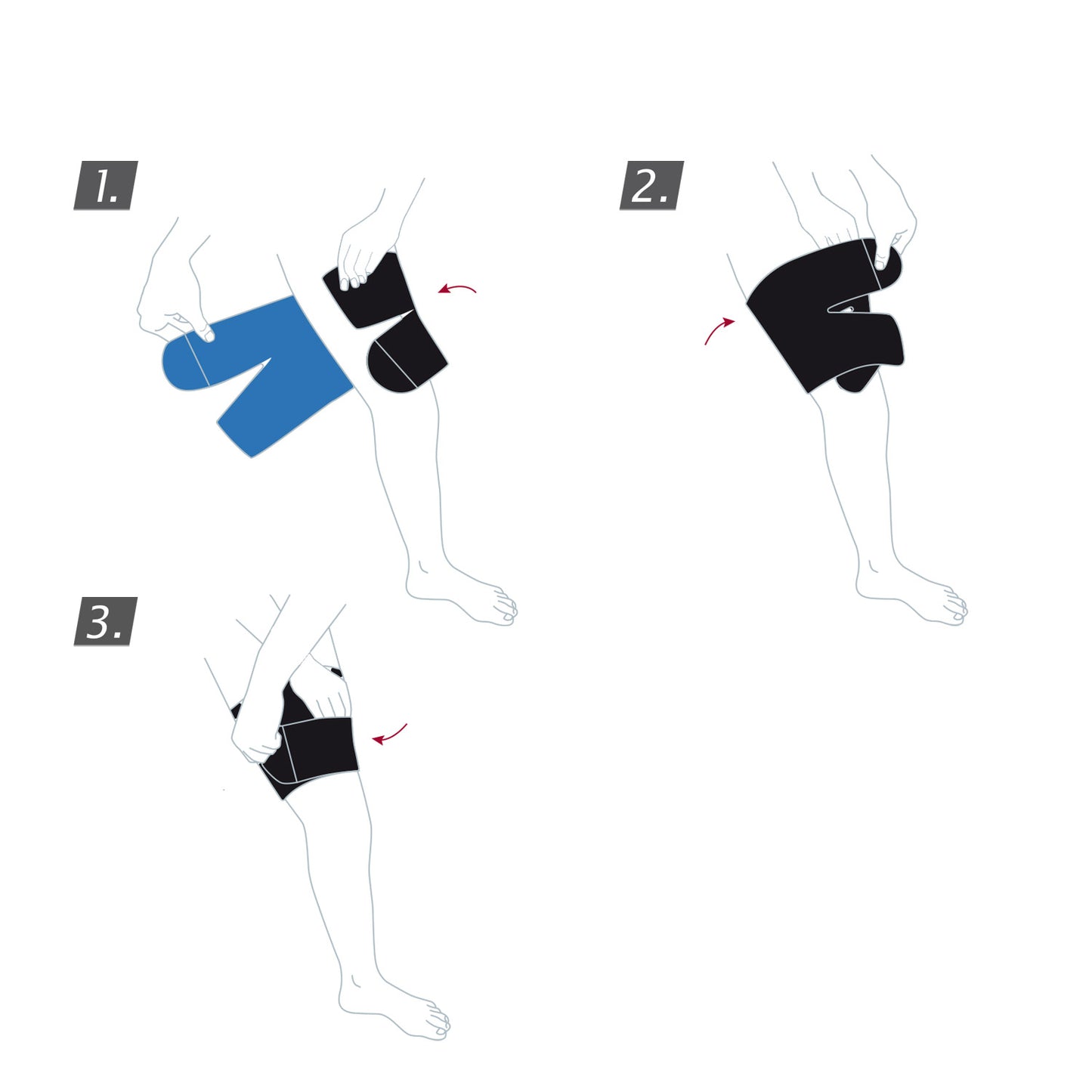 How to wear Jobst Actimove Sports Edition Thigh Support Adjustable