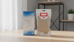 Two compression sock packages side by side for brand comparison