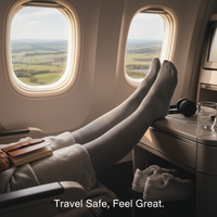 Compression Socks for Travel (Canada): Prevent Swelling and DVT on Flights and Long Drives