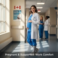 Working On Your Feet While Pregnant: A Guide to Compression Socks for Canadian Nurses & Service Workers