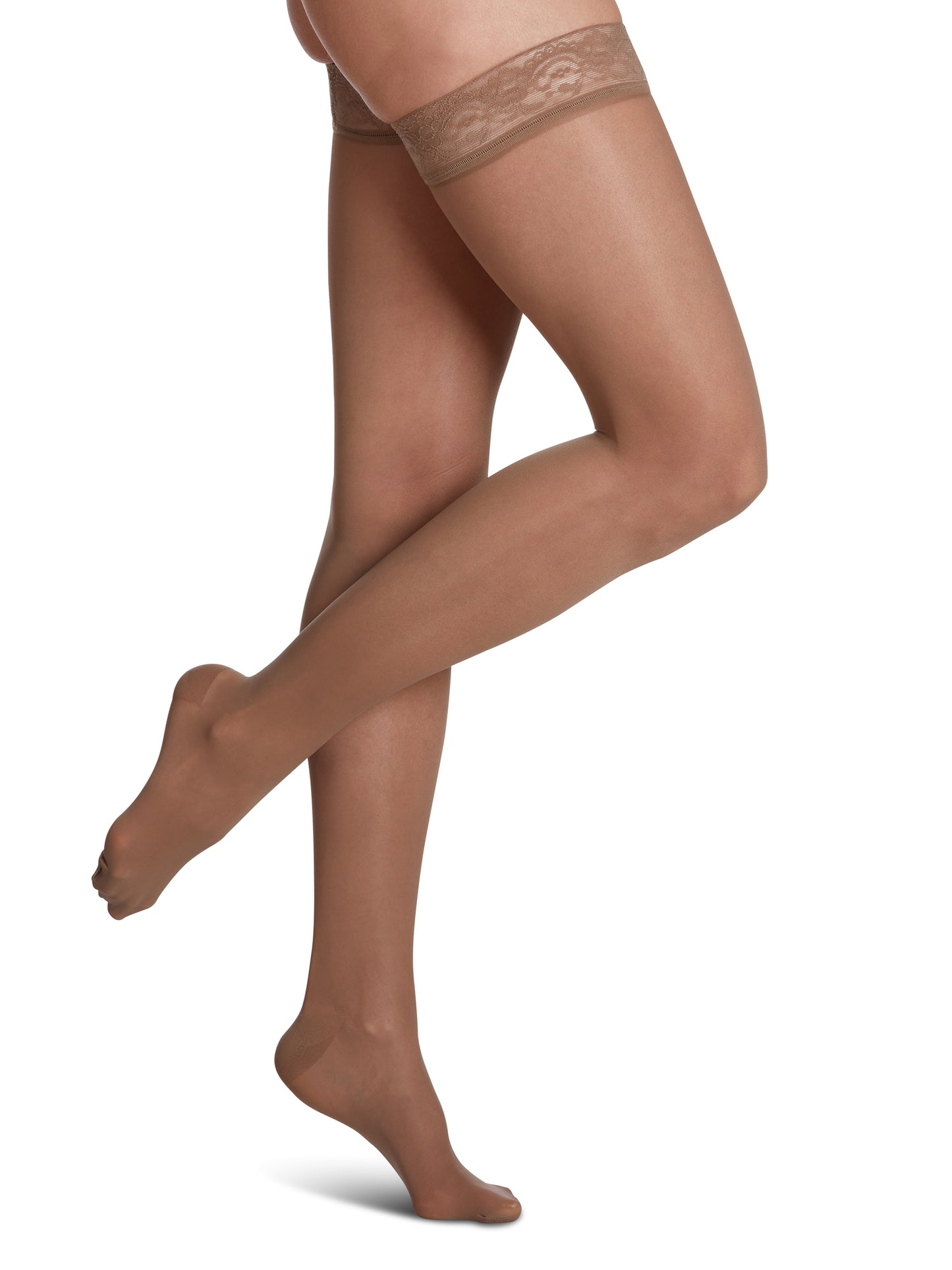 Sigvaris Women's Sheer Fashion Thigh-High 15-20mmHg Closed