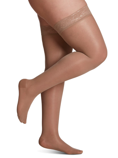 Sigvaris Women's Sheer Fashion Thigh-High 15-20mmHg Closed