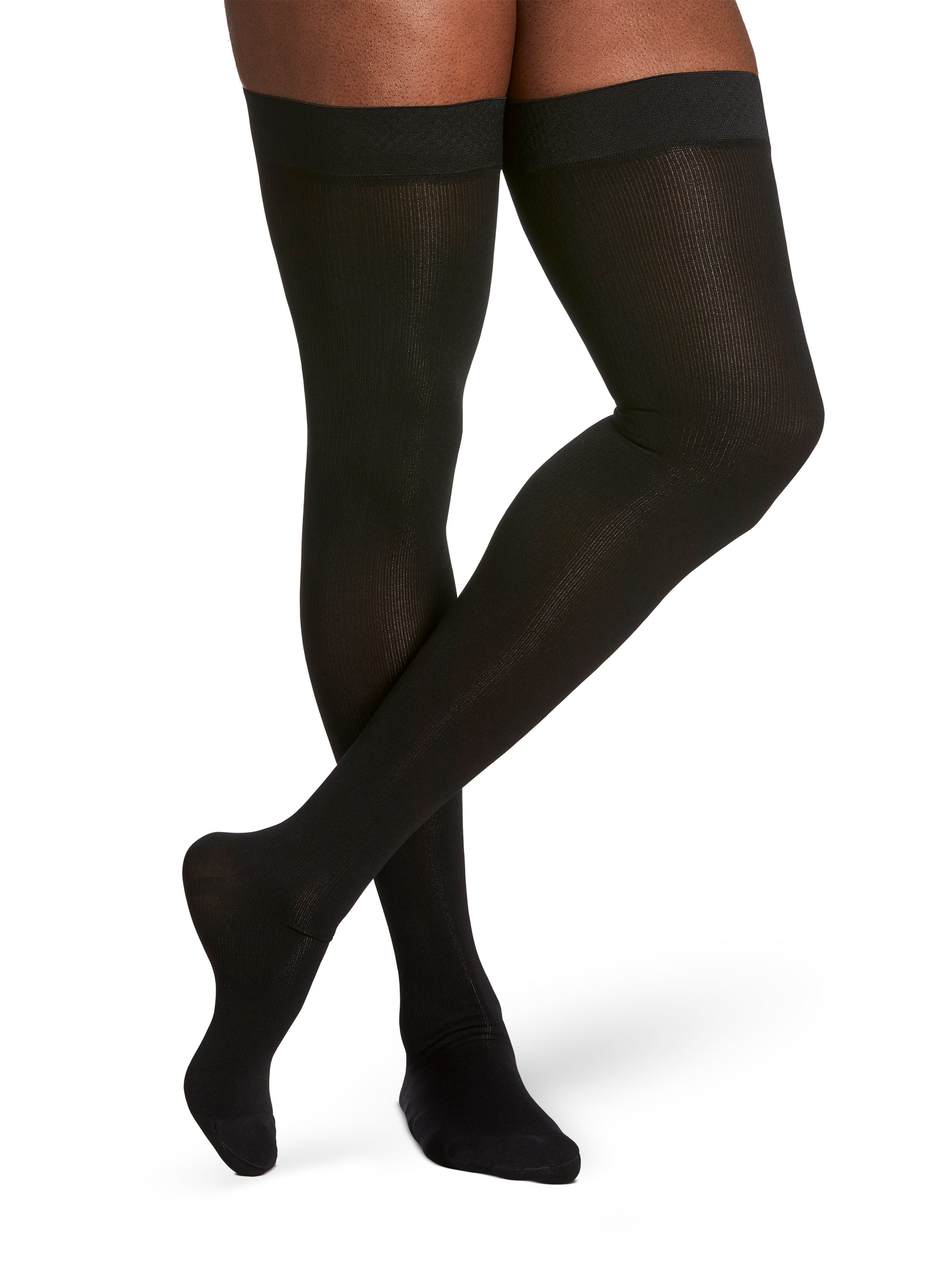 Sigvaris Men's Essential Cotton Thigh-High 30-40mmHg Men's Closed Toe
