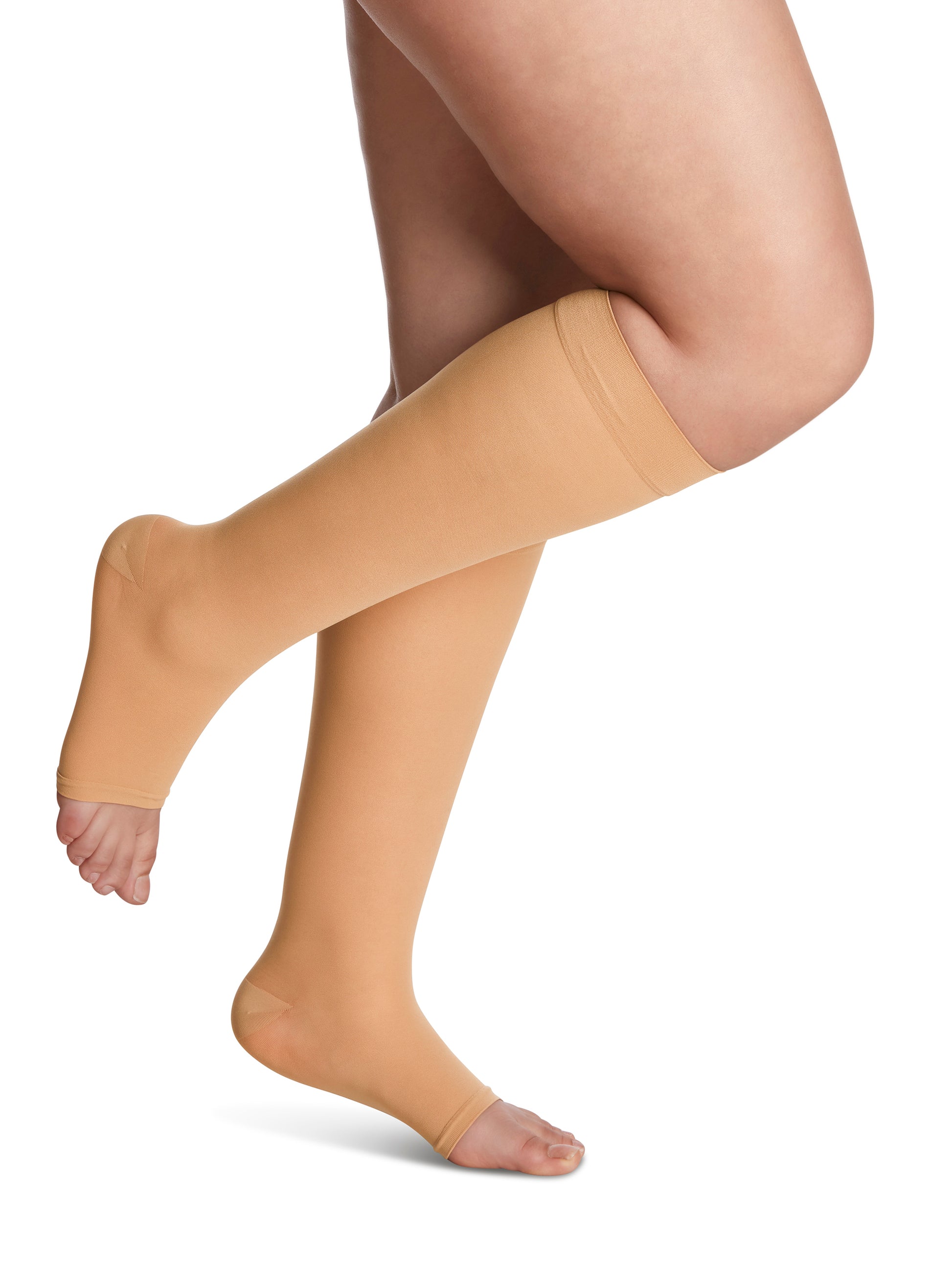 Sigvaris Women's Style Sheer Calf Open-Toe 15-20mmHg