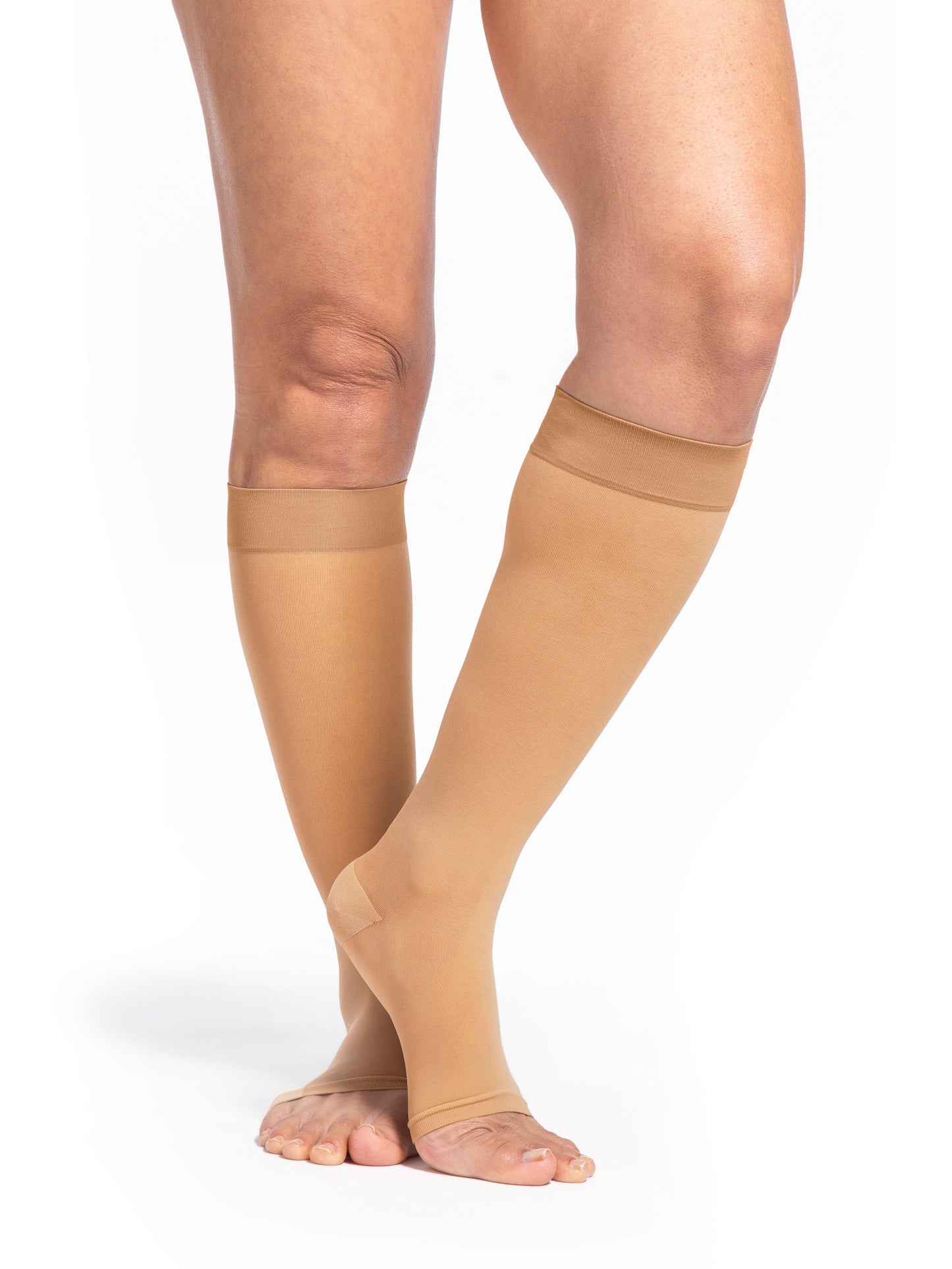 Sigvaris Women's Style Sheer Calf Open-Toe 20-30mmHg