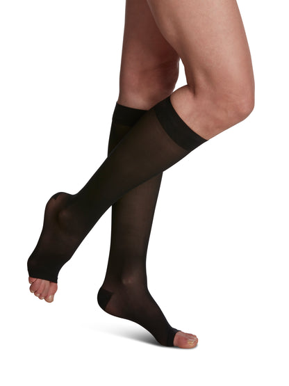 Sigvaris Women's Style Sheer Calf Open-Toe 20-30mmHg