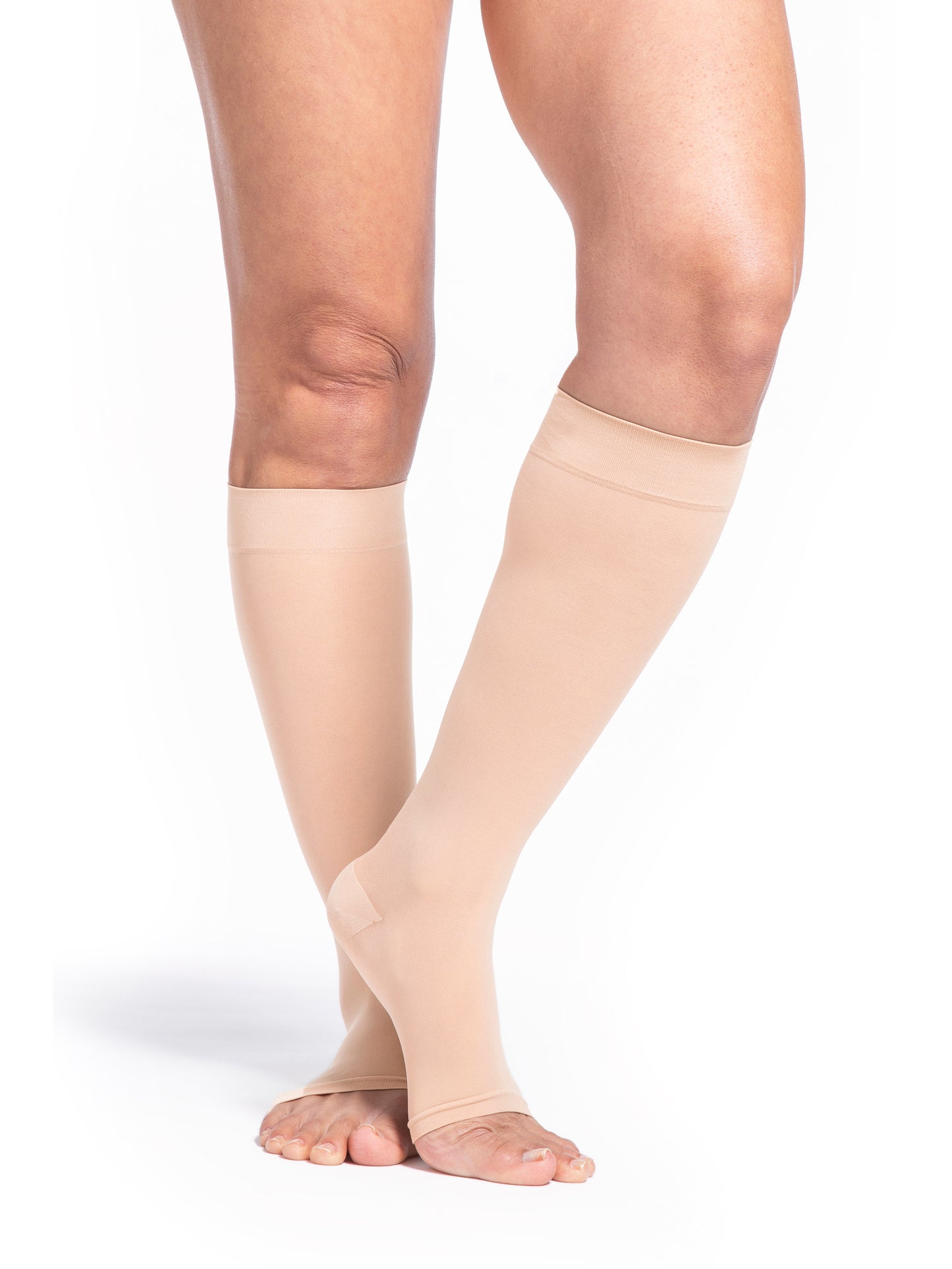 Sigvaris Women's Style Sheer Calf Open-Toe 15-20mmHg