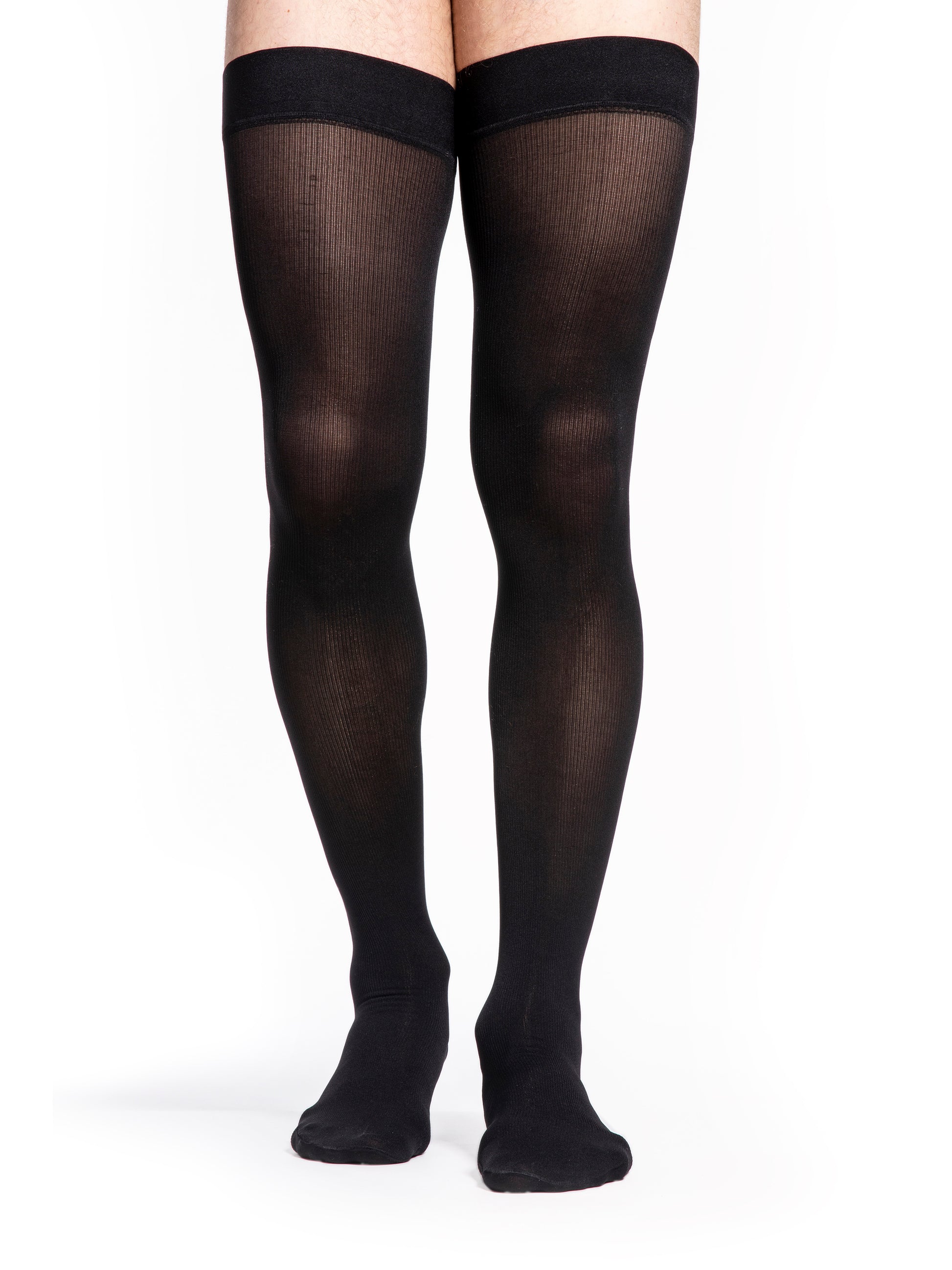 Sigvaris Men's Style Microfiber Thigh-High 20-30mmHg Men's Closed Toe