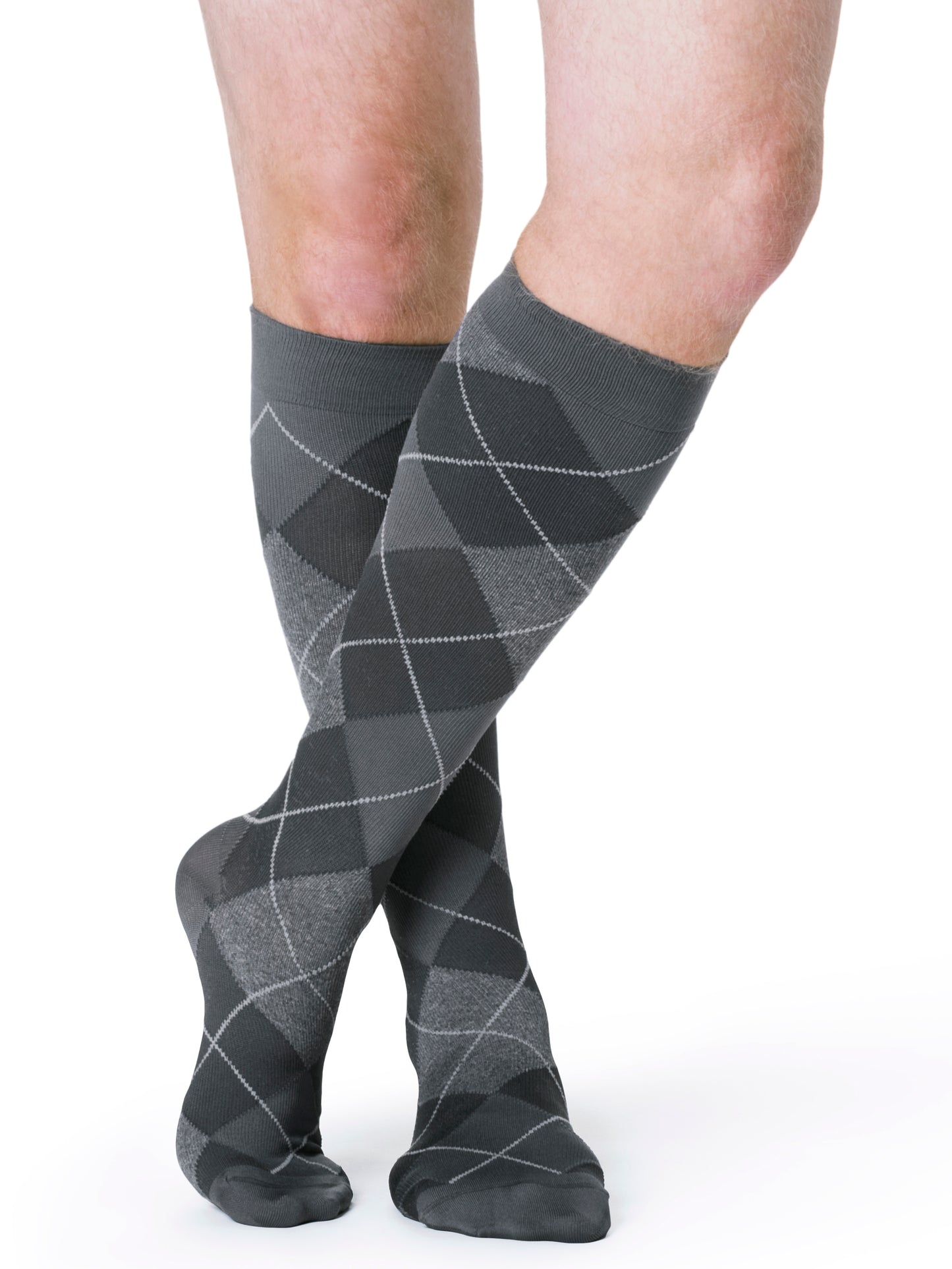 Sigvaris Men's Style Microfiber Patterns Calf 20-30mmHg Men's Closed Toe