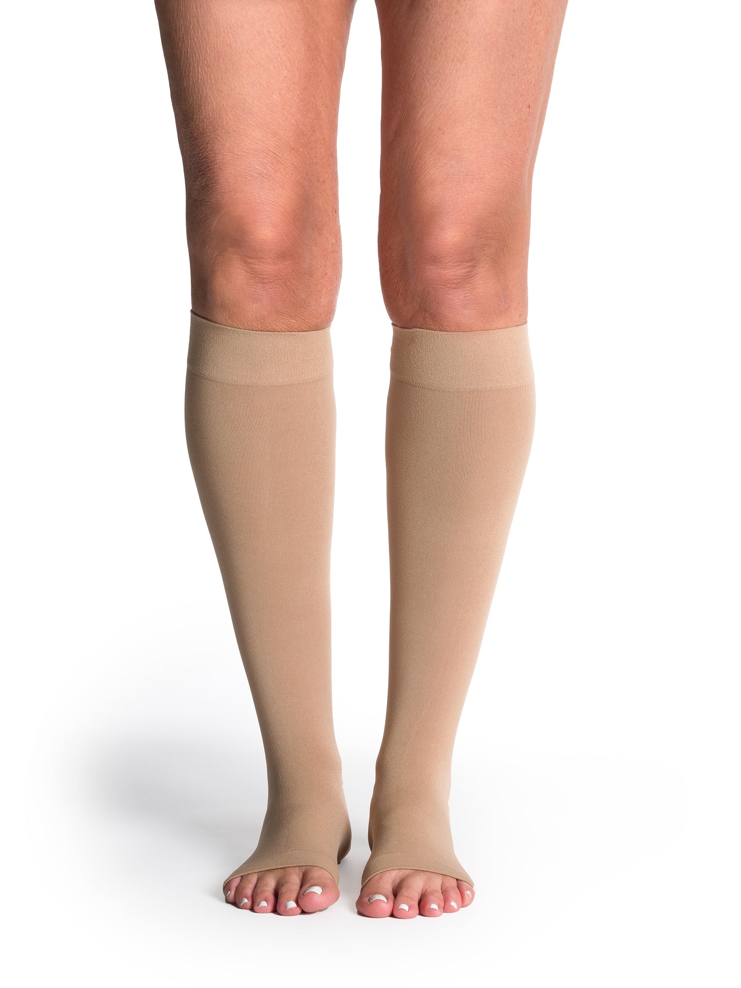 Sigvaris Women's Style Soft Opaque Calf Open-Toe 30-40mmHg