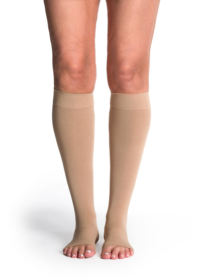 Sigvaris Women's Style Soft Opaque Calf Open-Toe 20-30mmHg