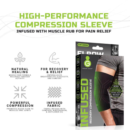 Green Drop Elbow compression Sleeve