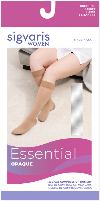 Sigvaris Women's Essential Opaque Calf Plus 20-30mmHg Women's Closed Toe