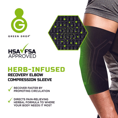 Green Drop Elbow compression Sleeve