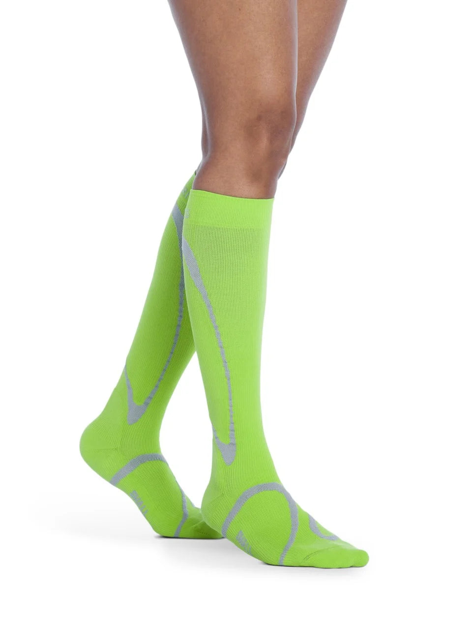 Sigvaris 412 High Tech Compression Socks 20-30 mmHg Calf High for Unisex Closed Toe Color Lemon