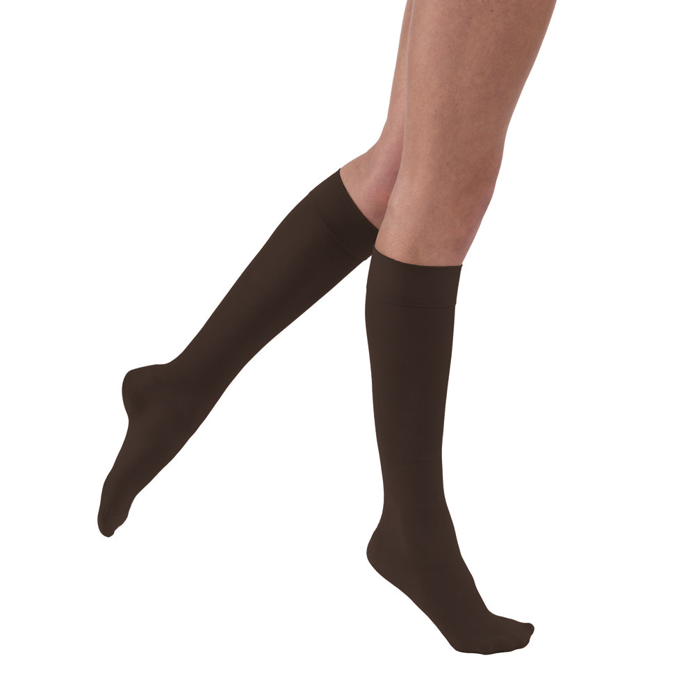 JOBST UltraSheer Compression Stockings 30-40 mmHg Knee High Closed Toe color brown