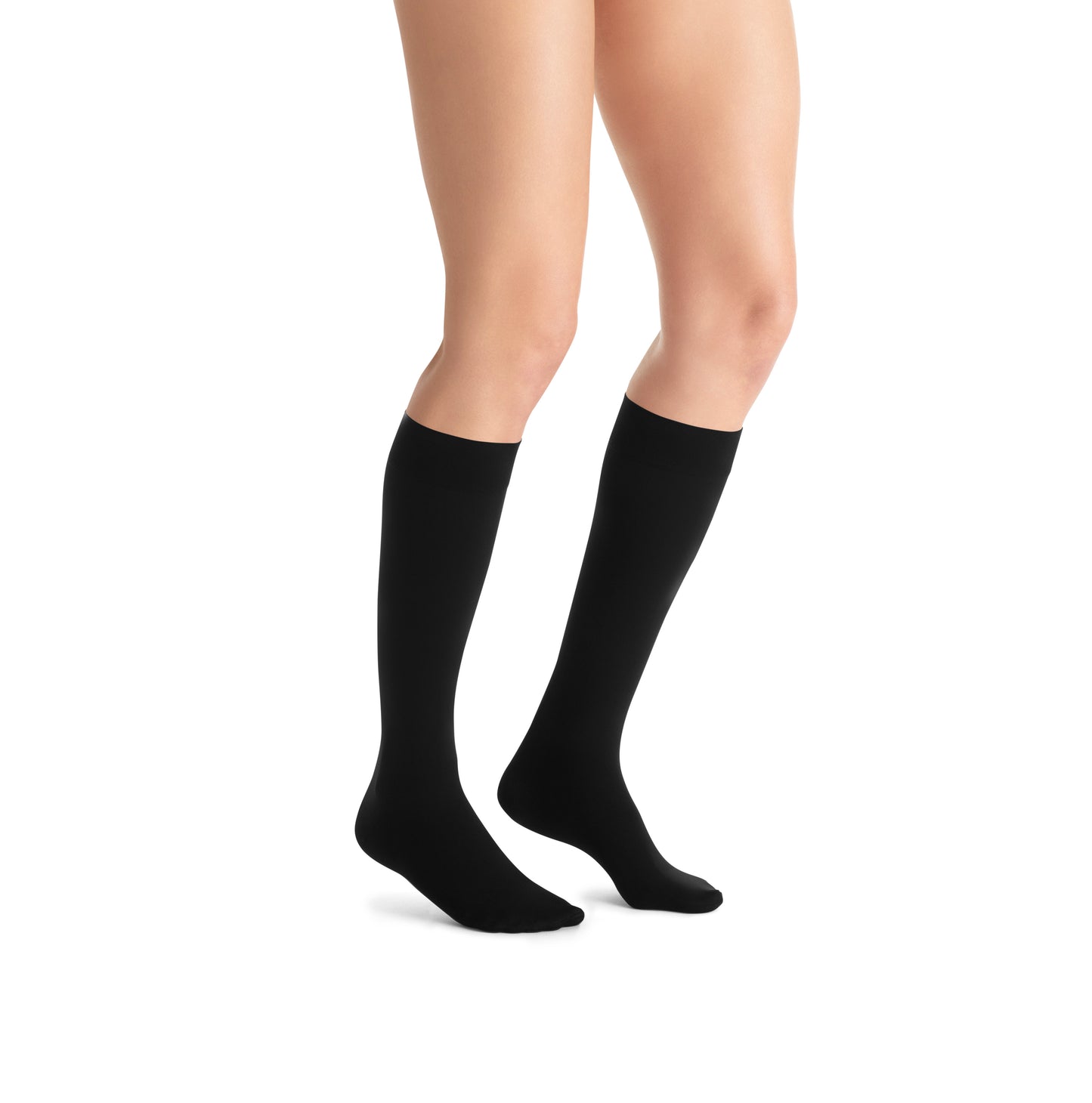 JOBST Opaque Compression Stockings 30-40 mmHg Knee High SoftFit Band Closed Toe color black