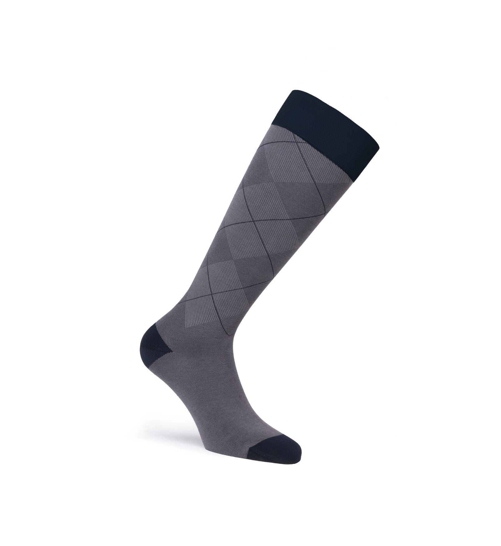 JOBST Casual Pattern Compression Socks 20-30 mmHg, Knee High, Closed Toe, Full Calf Long Length