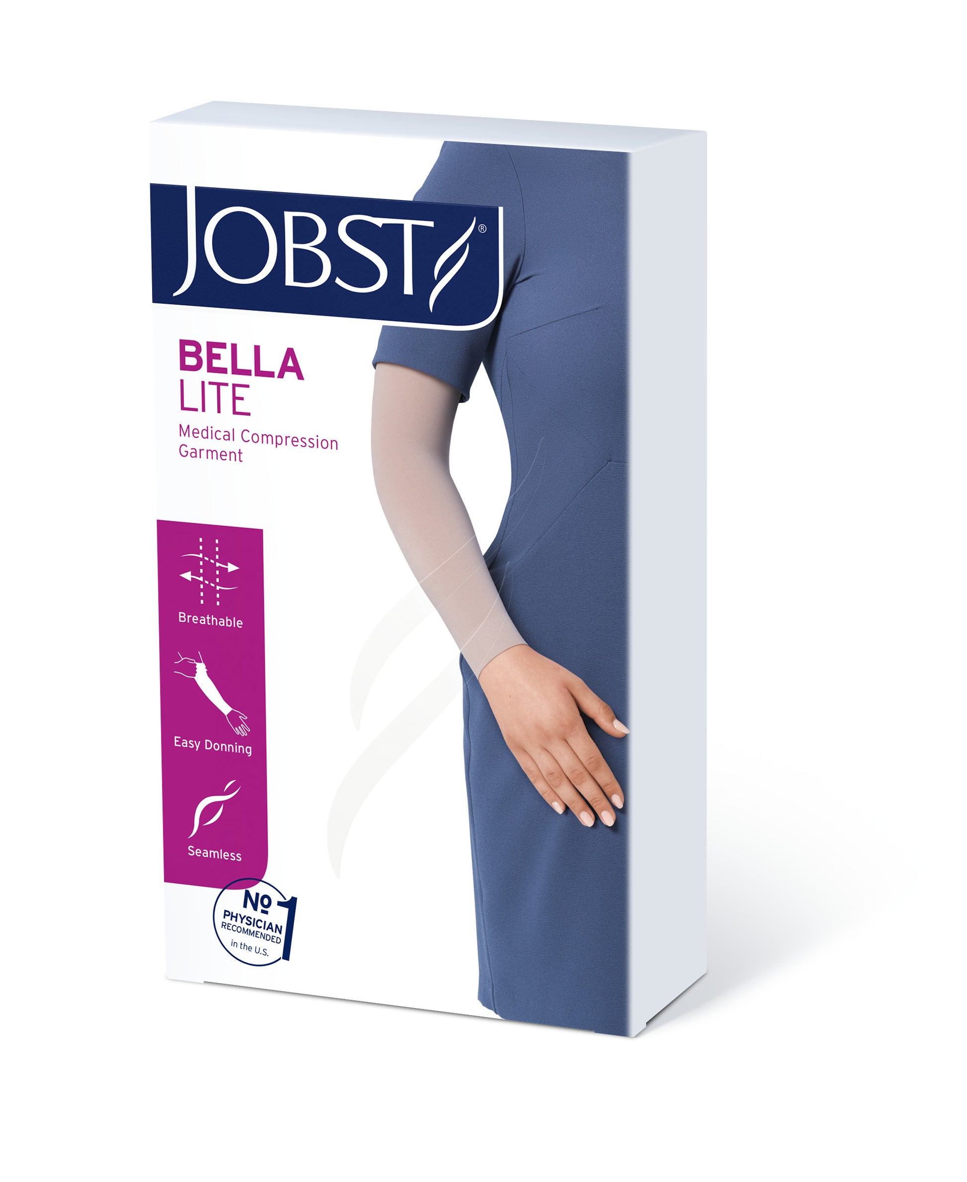 JOBST Bella Lite Armsleeve 20-30 mmHg with Silicone Arm Band Product View 