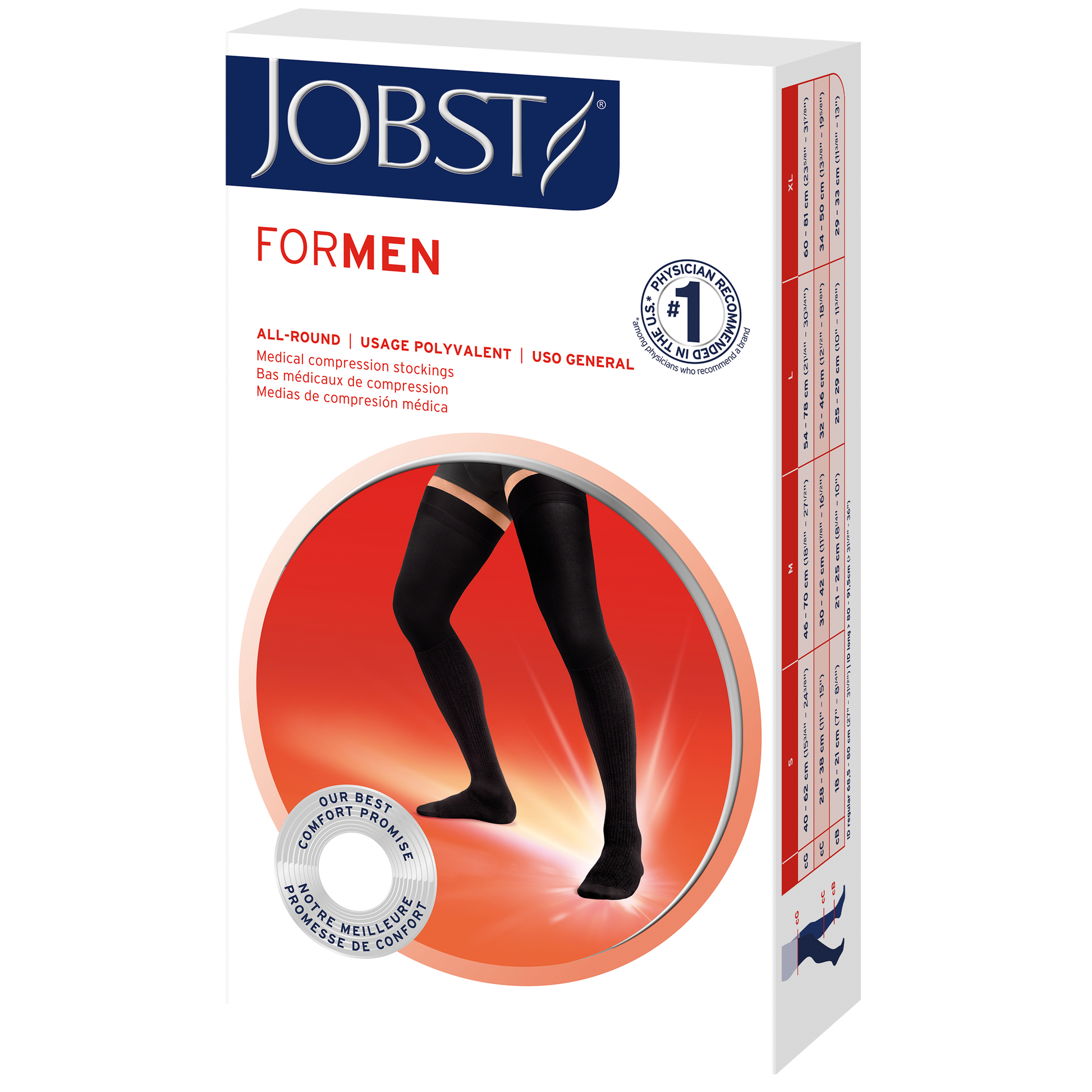 JOBST forMen 30-40 mmHg Thigh High