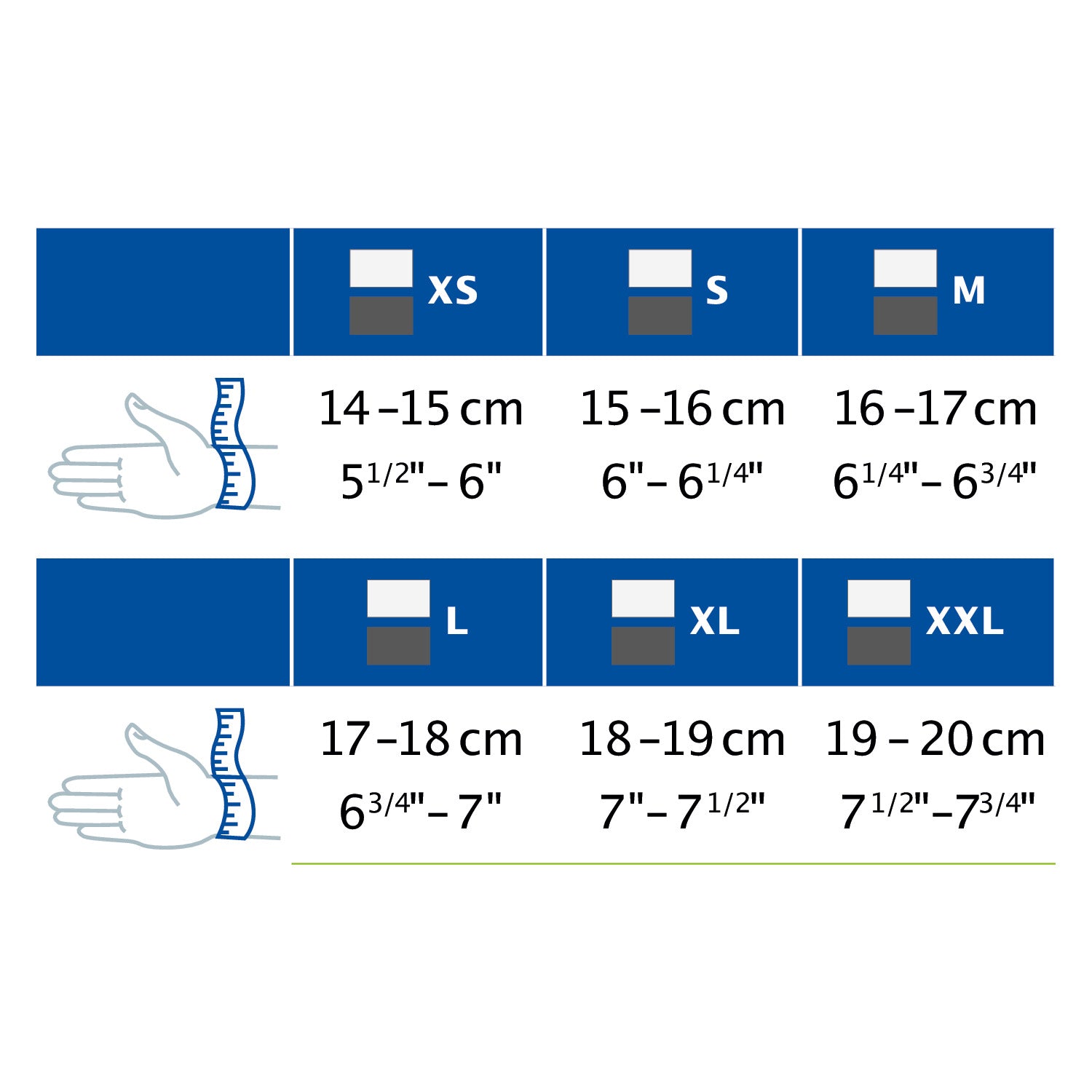 how to measure Jobst Actimove Professional Line ManuMotion Wrist Support