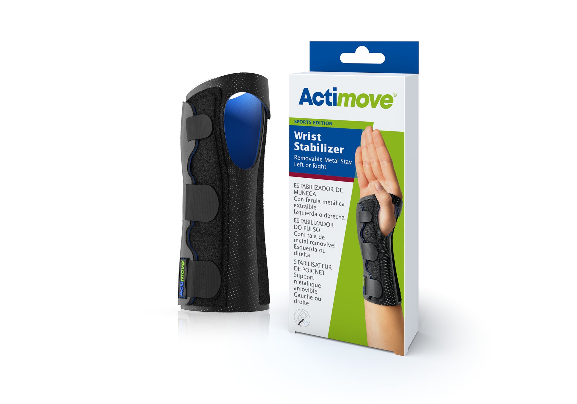 Jobst Actimove Sports Edition Wrist Stabilizer Removable Metal Stay Right/Left Hand Product View 