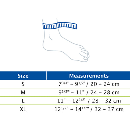 Jobst Actimove Everyday Supports Ankle Support Measurement