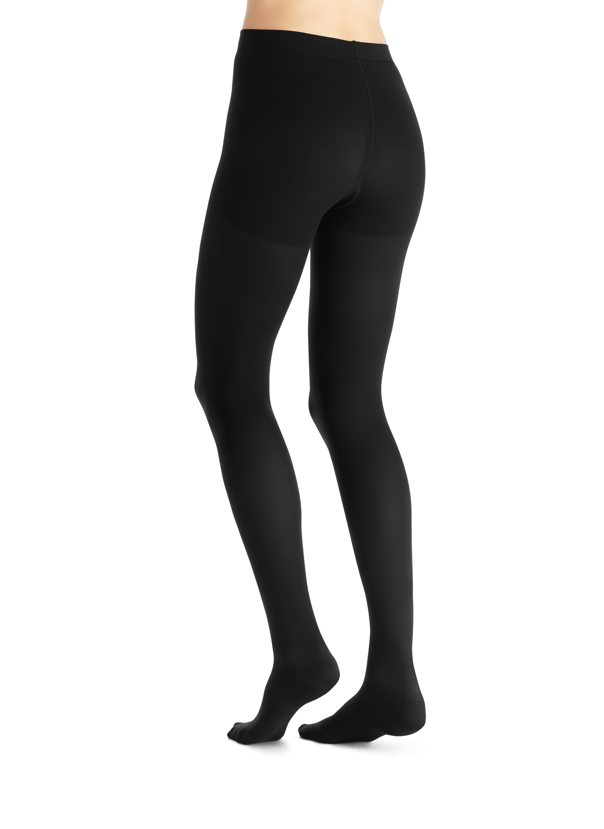 JOBST Opaque Compression Stockings 20-30 mmHg Waist High Closed Toe back view color black