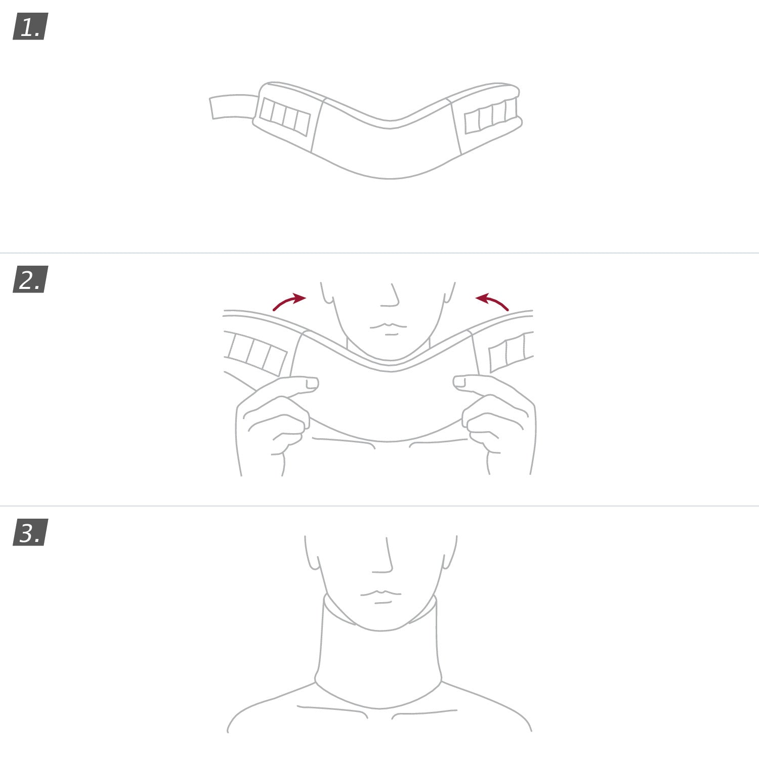 How to wear Jobst Actimove Professional Line Cervical, Soft Density Cervical Collar