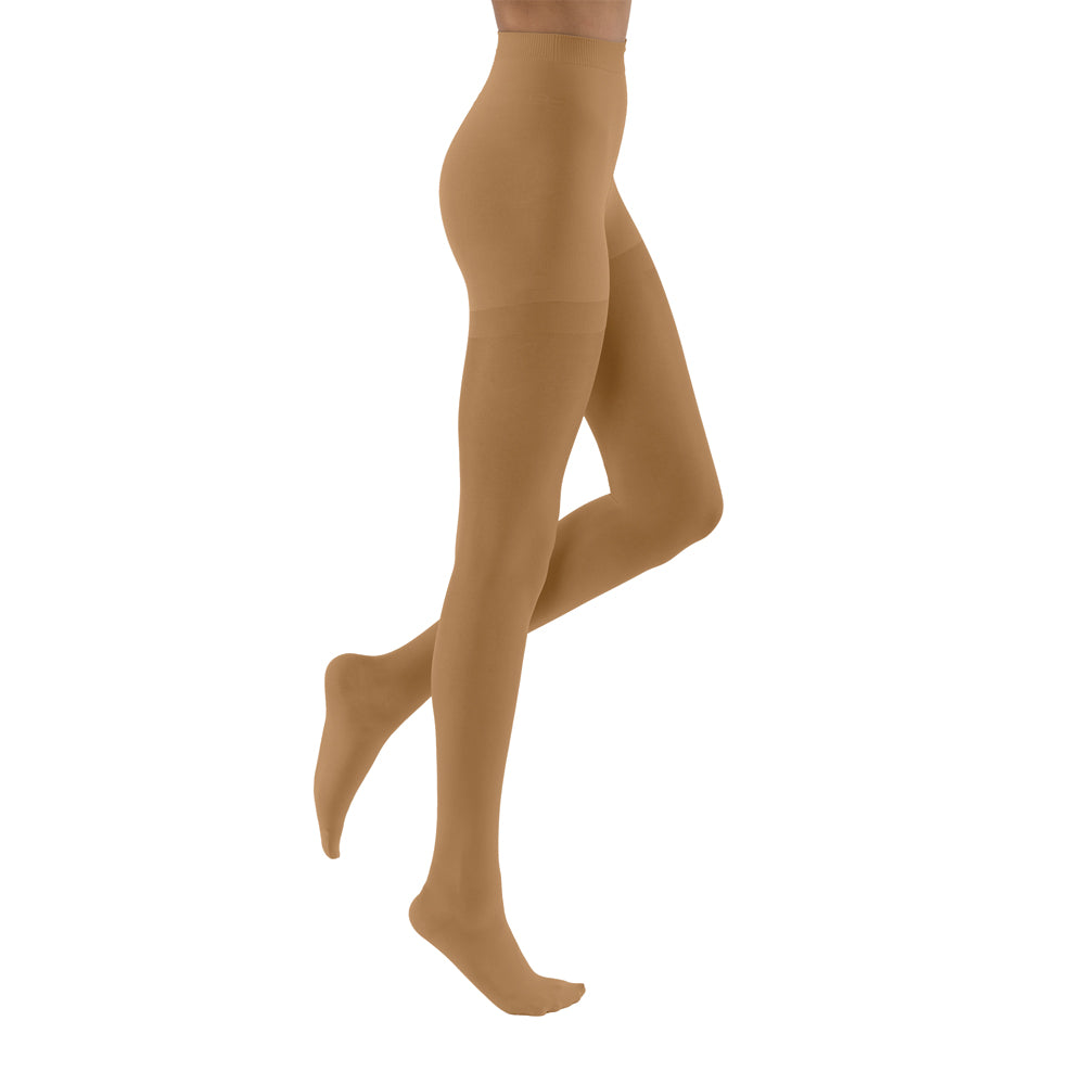 JOBST UltraSheer Compression Stockings 15-20 mmHg Waist High Closed Toe color light brown 