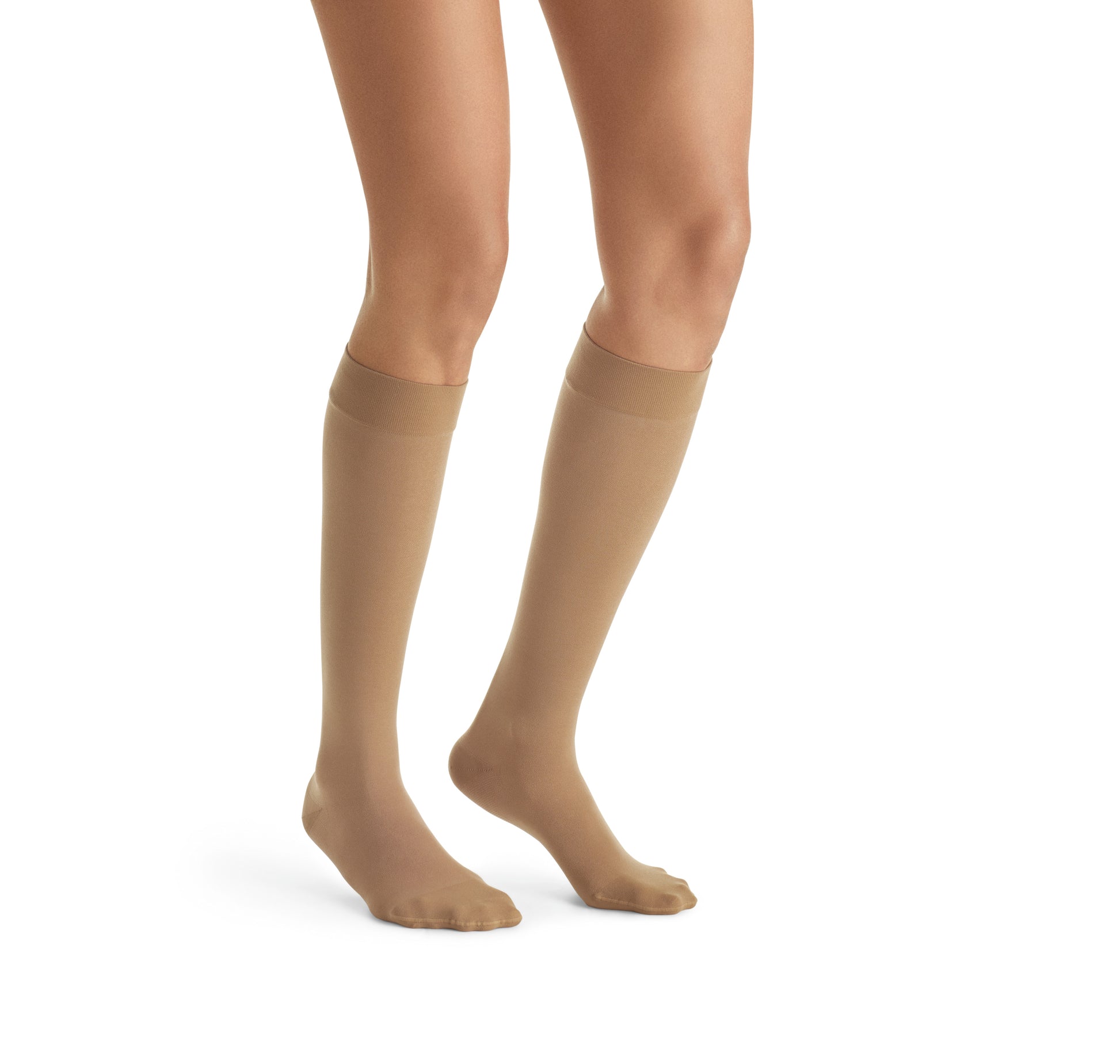 JOBST UltraSheer Compression Stockings 15-20 mmHg Knee High Closed Toe color yellow front view