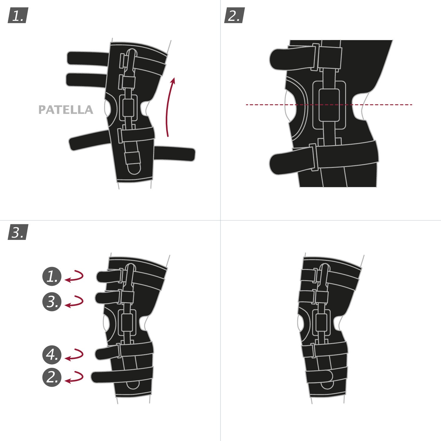 How to wear Jobst Actimove Professional Line Knee Brace with Composite Polycentric Hinges