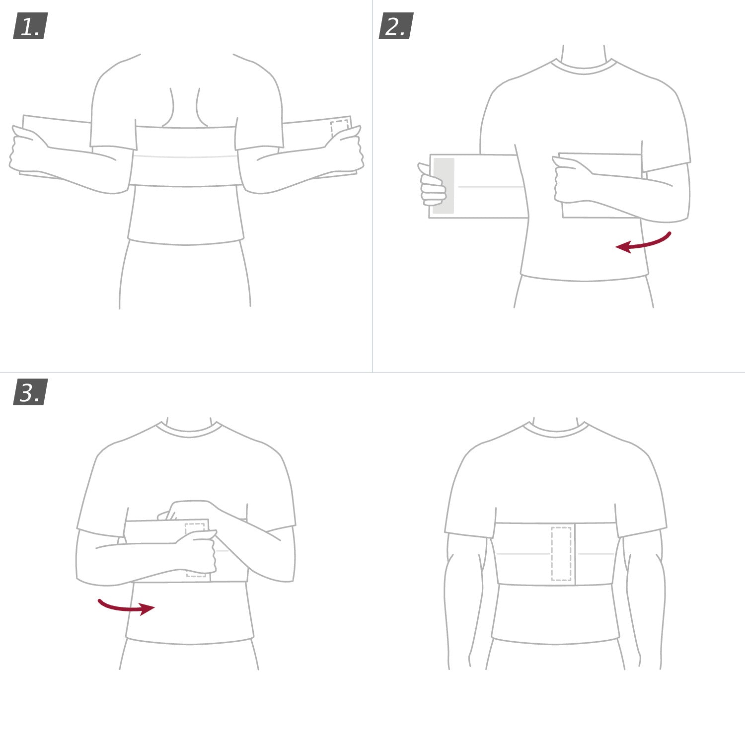 how to wear Jobst Actimove Professional Line Two-Panel Rib Belt