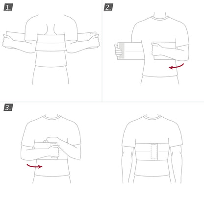 how to wear Jobst Actimove Professional Line Two-Panel Rib Belt