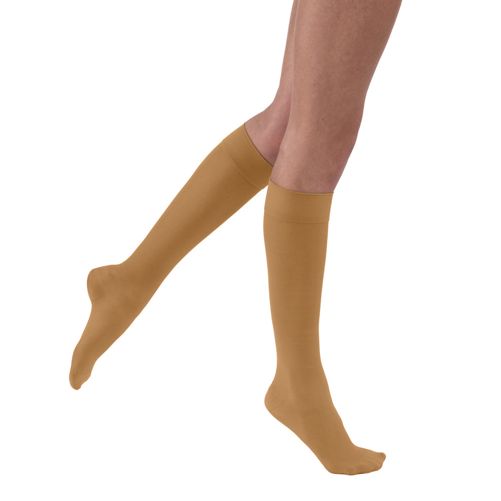 JOBST UltraSheer Compression Stockings 15-20 mmHg Knee High Closed Toe color dark yellow