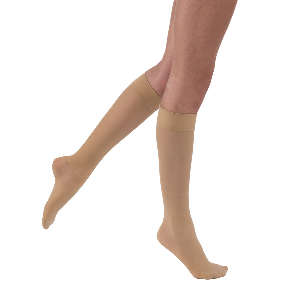 JOBST UltraSheer Compression Stockings 15-20 mmHg Knee High Closed Toe color cream 