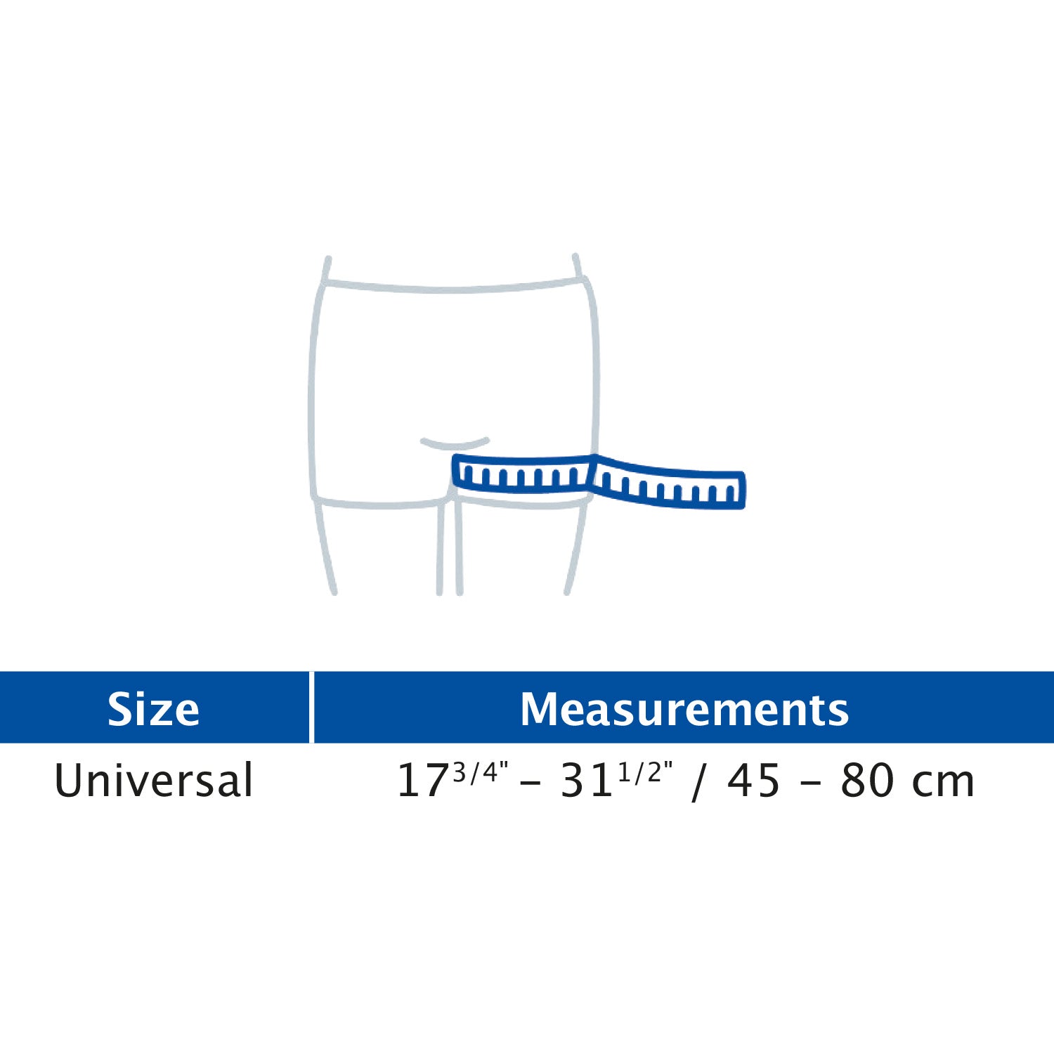 Jobst Actimove Sports Edition Thigh Support Adjustable Size Chart 