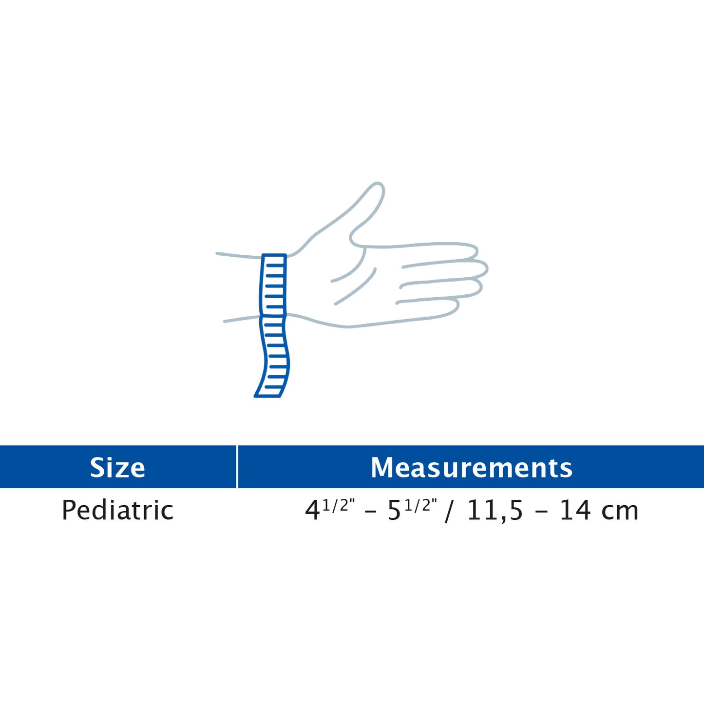 Jobst Actimove Kids Wrist Stabilizer Removable Metal Stay, Pediatric Measurement