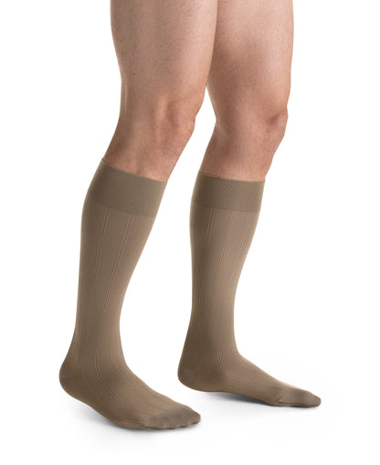 JOBST forMen Casual Knee 30-40 mmHg Closed Toe color brown 