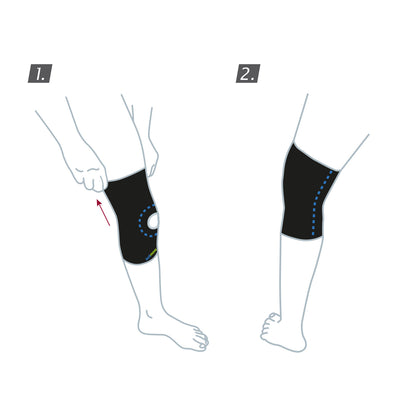 How to wear Jobst Actimove Sports Edition Knee Support Open Patella 