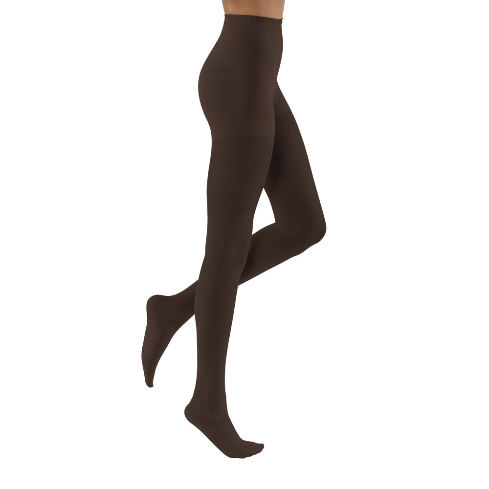 JOBST UltraSheer Compression Stockings 15-20 mmHg Waist High Closed Toe color brown 