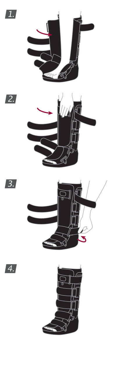 how to wear Jobst Actimove Professional Line Standard Air Walker LOW