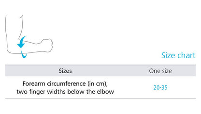 Sigvaris MOBILIS EpiStrap Elbow One Size Chart