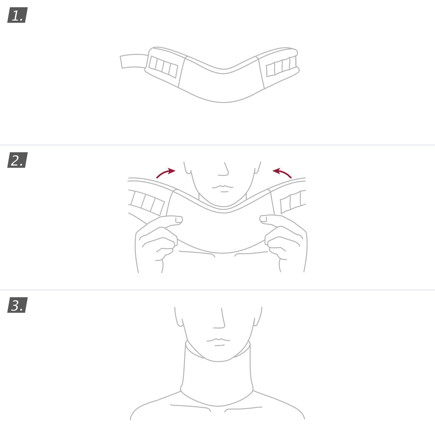 How to wear JOBST Actimove Kids Cervical Collar 