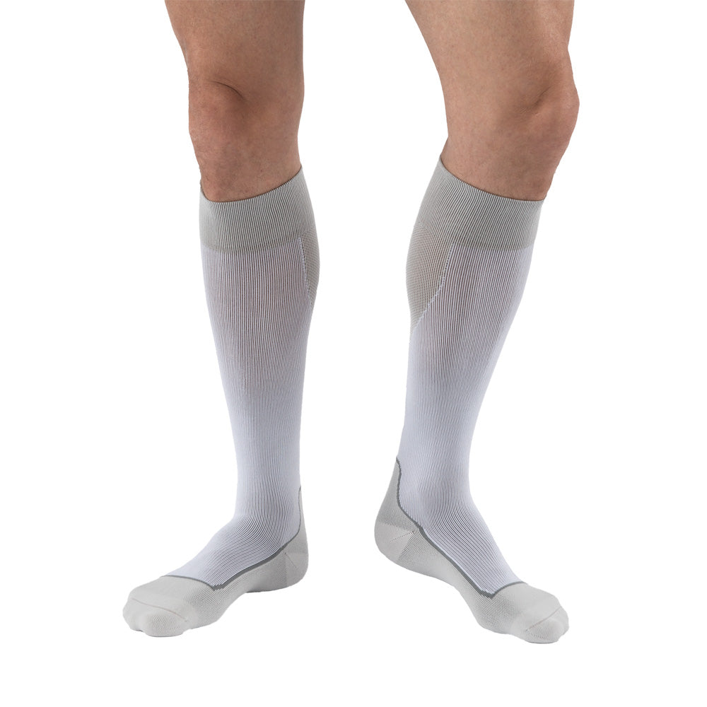 Jobst Sport Compression Socks 20-30 mmHg Knee High Closed Toe Color White