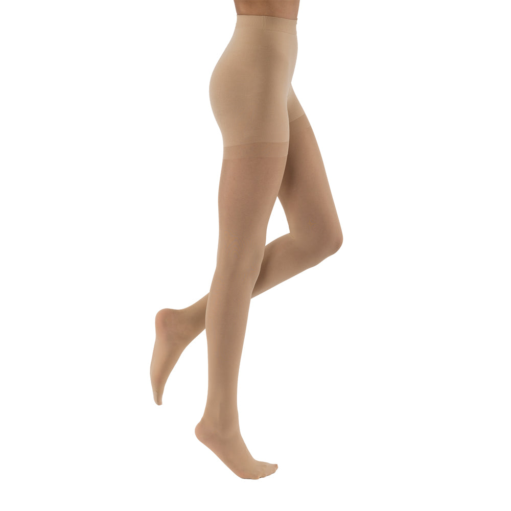 JOBST UltraSheer Compression Stockings 15-20 mmHg Waist High Closed Toe Color Cream